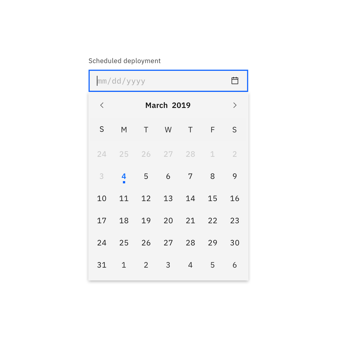 Min and max date example Min and max date example