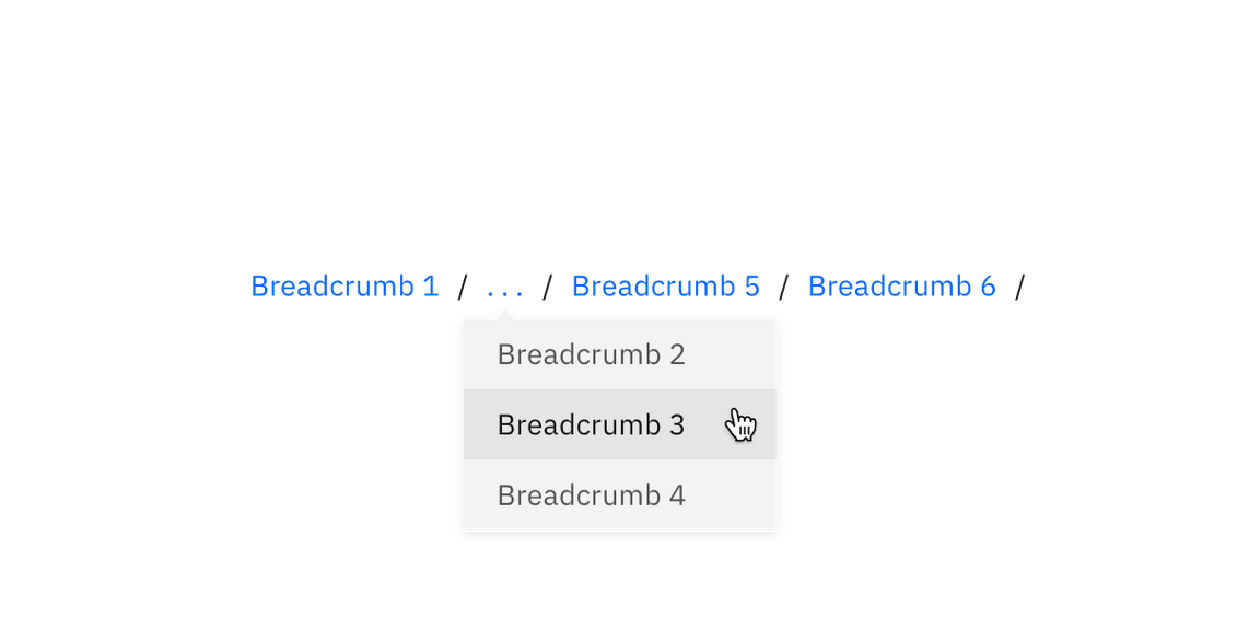 Truncated breadcrumbs Truncated breadcrumbs