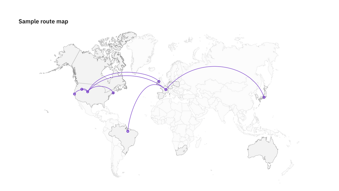 Connecting lines on a spatial map Connecting lines on a spatial map