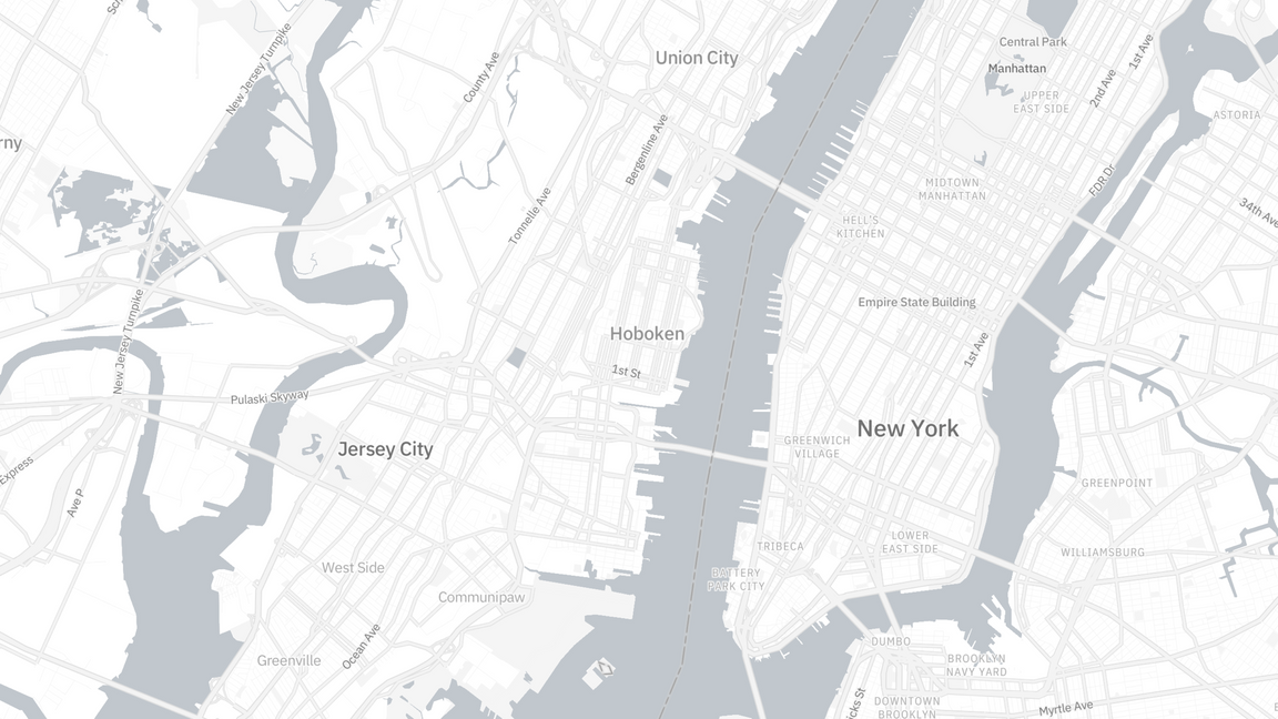 Mapbox white style Mapbox white style