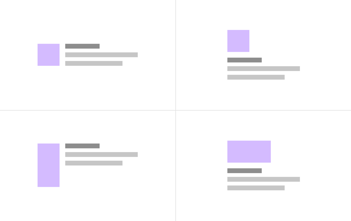 Example of layout types Example of layout types